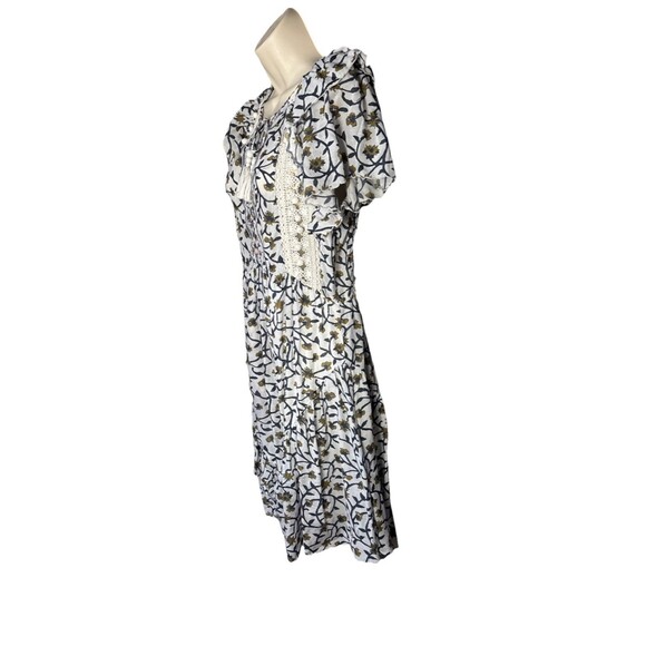 Sea New York Size 6 Dress Women's Floral Print Boho Flutter Tassel Cotton Blend - Picture 6 of 11